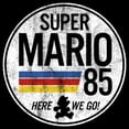 thumbnail image 2 of Men's Nintendo Super Mario Retro Rainbow Ring  Tank Top Black 2X Large, 2 of 5