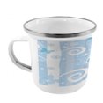 thumbnail image 2 of Christmas Steel Camping Mug, Swirled Lines Snowflakes and Butterflies Abstract Winter, Printed Thermal Cup for Camping and Outdoor Activities, by Ambesonne, 2 of 2