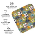 thumbnail image 2 of Disketp Hawaiian Style Funny Coasters,6 Pcs Leather Coasters with Holder, Perfect Housewarming Hostess Gifts,Protect Furniture from Water Marks Scratch and Damage, 2 of 5