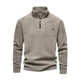 thumbnail image 1 of pstuiky camisas de manga larga para hombre, Suéter informal de moda para hombre, color liso, con cremallera, manga larga y cuello alto. camisetas de hombre s, 1 of 5