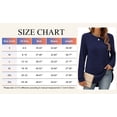thumbnail image 6 of SHIBEVER Womens Sweaters Long Sleeve Tops Fall Crewneck Side Spilt Shirts Winter Lightweight Sweaters for Women Tops Dressy Casual Blouses, 6 of 8