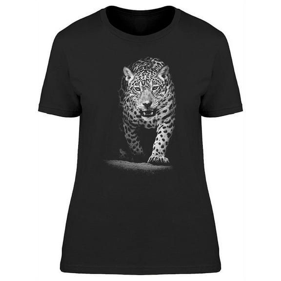 Portrait Of Snow Leopard Walking T-Shirt Women -Image by Shutterstock, Female x-Large
