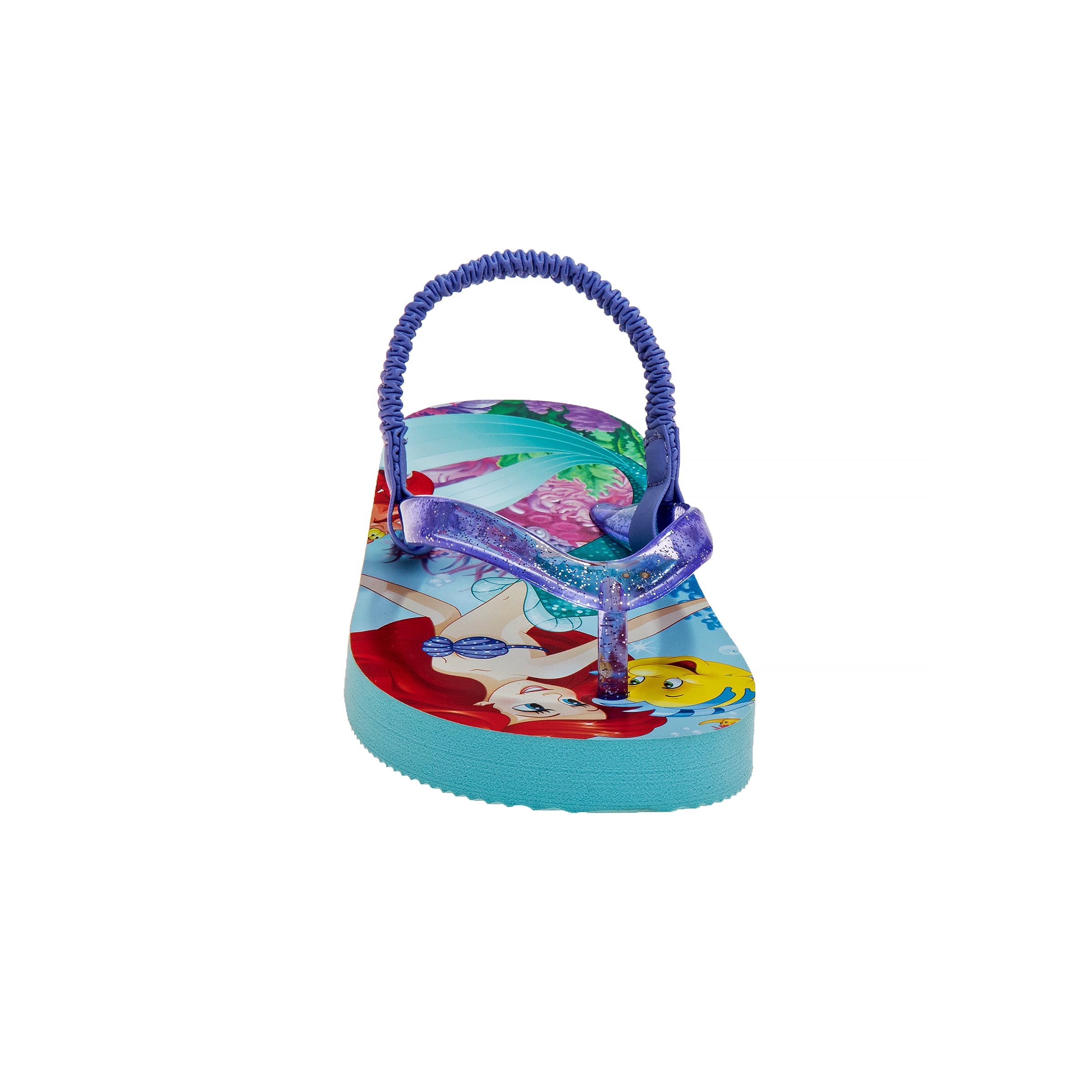 Disney The Little Mermaid Girls Flip Flops with back strap
