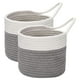 thumbnail image 2 of Juego de de almacenamiento tejidas colgantes, 5.9 "x5.9", organizador multiusos, cesta de cuerda hecha a mano - gris Baoblaze canasta de almacenamiento, 2 of 8