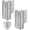 Silver, variant on Door Reinforcement Lock for Front Door, Child Proof Top of Door Safety Latch Extra Flip Door Lock Withstand 800 Lbs High Home Security Night Guardian for Inward Swinging Doors Kids Safety Stop Entry