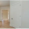 thumbnail image 6 of 28 in. x 80 in. Right-Handed Solid Core White Primed Composite Single Prehung Interior Door with Black Hinges, 6 of 19
