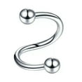 thumbnail image 3 of K-KED 10/50/100pcs Stainless Steel Spiral Ear Nose Lip Ring Helix Cartilage Piercing-100pcs, 3 of 6