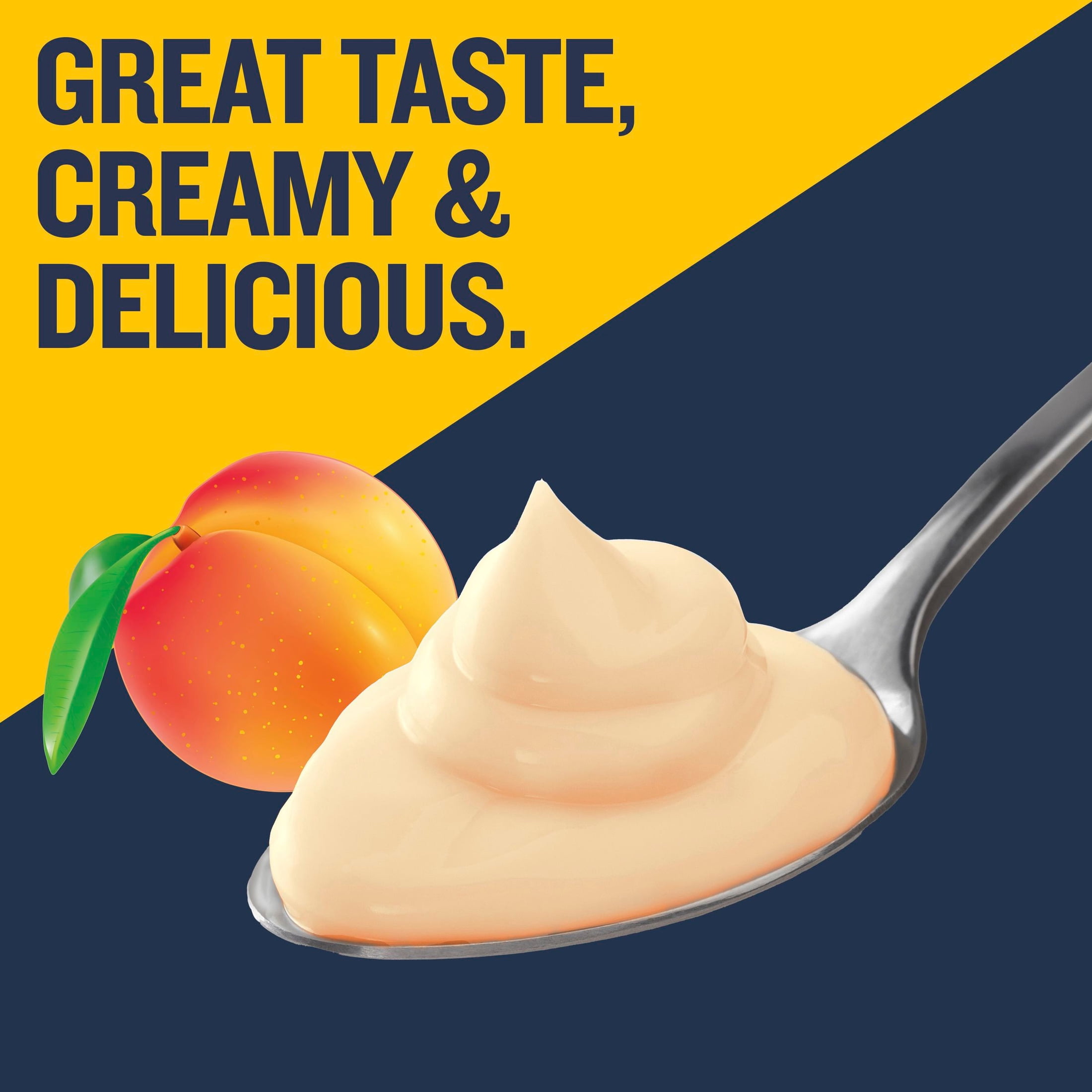 Ratio Yogurt Protein Cultured Dairy Snack, Peach, 25g Protein, 5.3 oz