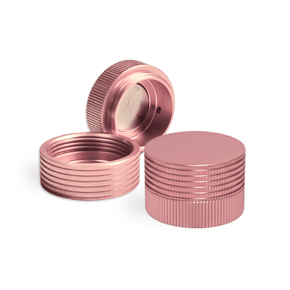 Pool Chalk Holder - Aluminum Round Chalk Holder, Magnetic Chalk Holder Use with TAOM Pyro | Portable Taom v10 Chalk Organizer for Billiards Pool Accessories (Pink)