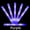 Purple, variant on 10PCS LED Glow Sticks Bulk Colorful RGB Glow Foam Stick light Stick Cheer Tube Dark Light for Concerts Birthday Wedding Party