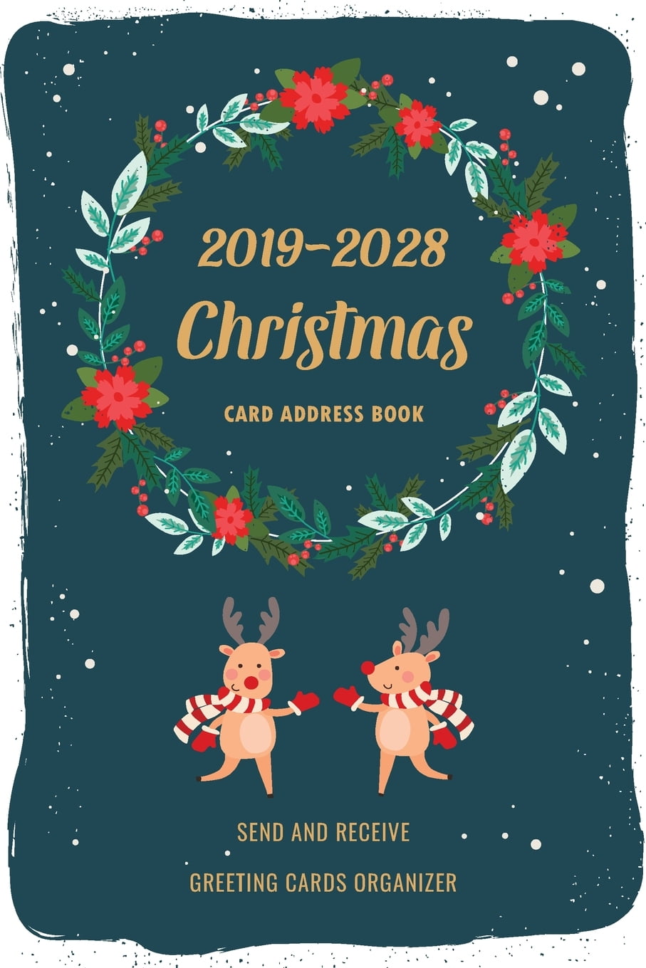 20192028 Christmas Card Address Book Ten Year Christmas Card Record