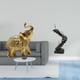 thumbnail image 2 of Figura de escritorio,Estante de estatua de elefante para escritorio,oficina,decoración del hogar,Estatua de escalera,Estatua de escalera con libros para escalar,decoración, 2 of 8