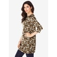 thumbnail image 3 of Roaman's Women's Plus Size Cotton Ultimate Boatneck Tunic With Side Slits, 3 of 6