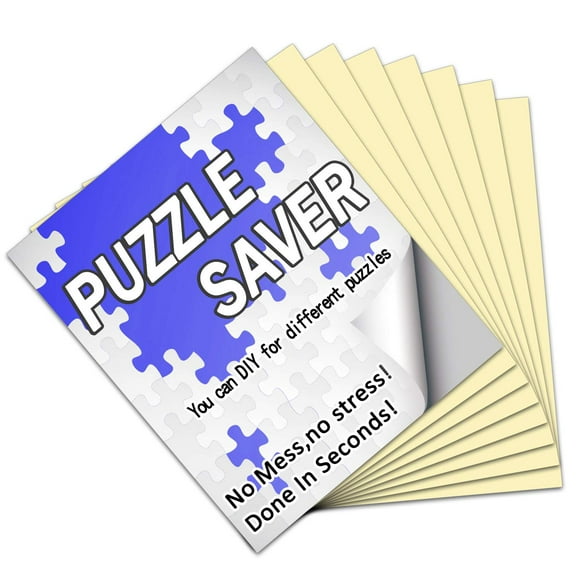 Preserve 4 X 1000 Jigsaw Puzzle Glue Sheets, 16 Sheets Peel and Stick Puzzle Saver, Puzzle Saver Sheets No Stress & No Mess, Jigsaw Puzzle Backing Adhesive Sheet Preserve Your Puzzle
