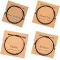 thumbnail image 1 of Ganfancp Pulseras Mensaje Inspirador Joyas Divertidas con Cuentas de Madera para Regalos de Cumpleaños Ofertas Flash 1X Pulsera, 1 of 1