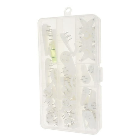 

40 Pieces/ Of Assorted Picture Photo Seamless No Trace Nail Wall Hangers White