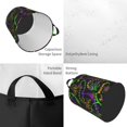 thumbnail image 2 of Balery Neon Mardi Gras Cesta de ropa redonda con asas, impermeable, independiente, para ropa, juguetes, dormitorio y familia-Medium, 2 of 6