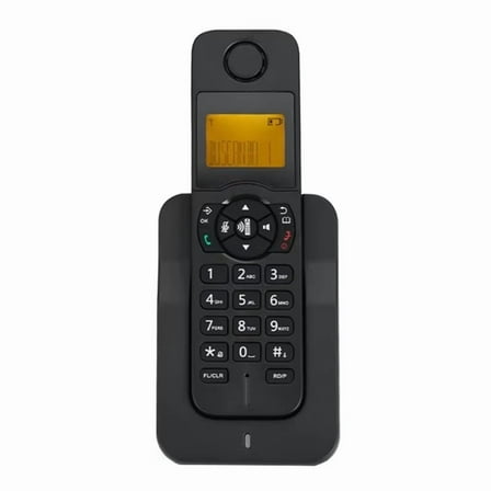 D1005 Expandable Cordless Telephone Home Office Expandable Cordless Telephone Hand-Free Call with Caller ID US-PLUG,1 * D1005 Wireless Telephone,Black