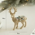 thumbnail image 3 of Christmas Table Gold Sequin Reindeer Wedding Valentine's Day Table Decoration Mini Resin Elk Figurine Christmas New Year Holiday Decoration, 3 of 3