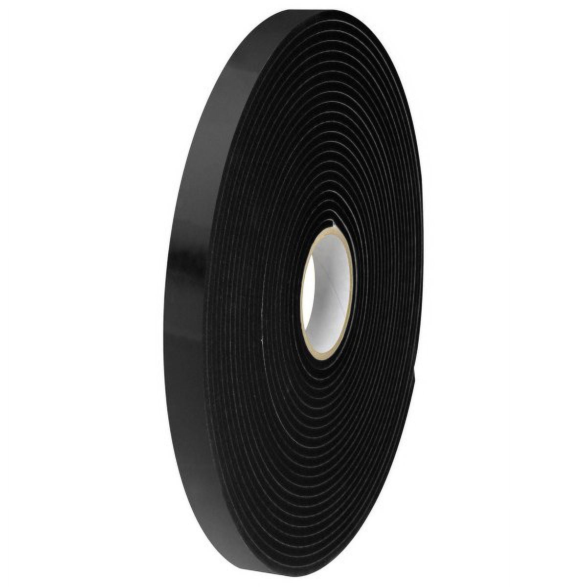 Tape Logic® Double-Sided Foam Tape, 0.5" x 36 Yd., Black, Case Of 2