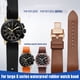 thumbnail image 2 of Correa con hebilla de mariposa y botón de pasador para reloj G-ucci YA101203 YA101202 GC, resistente al agua, con accesorios de 23 mm, 2 of 5