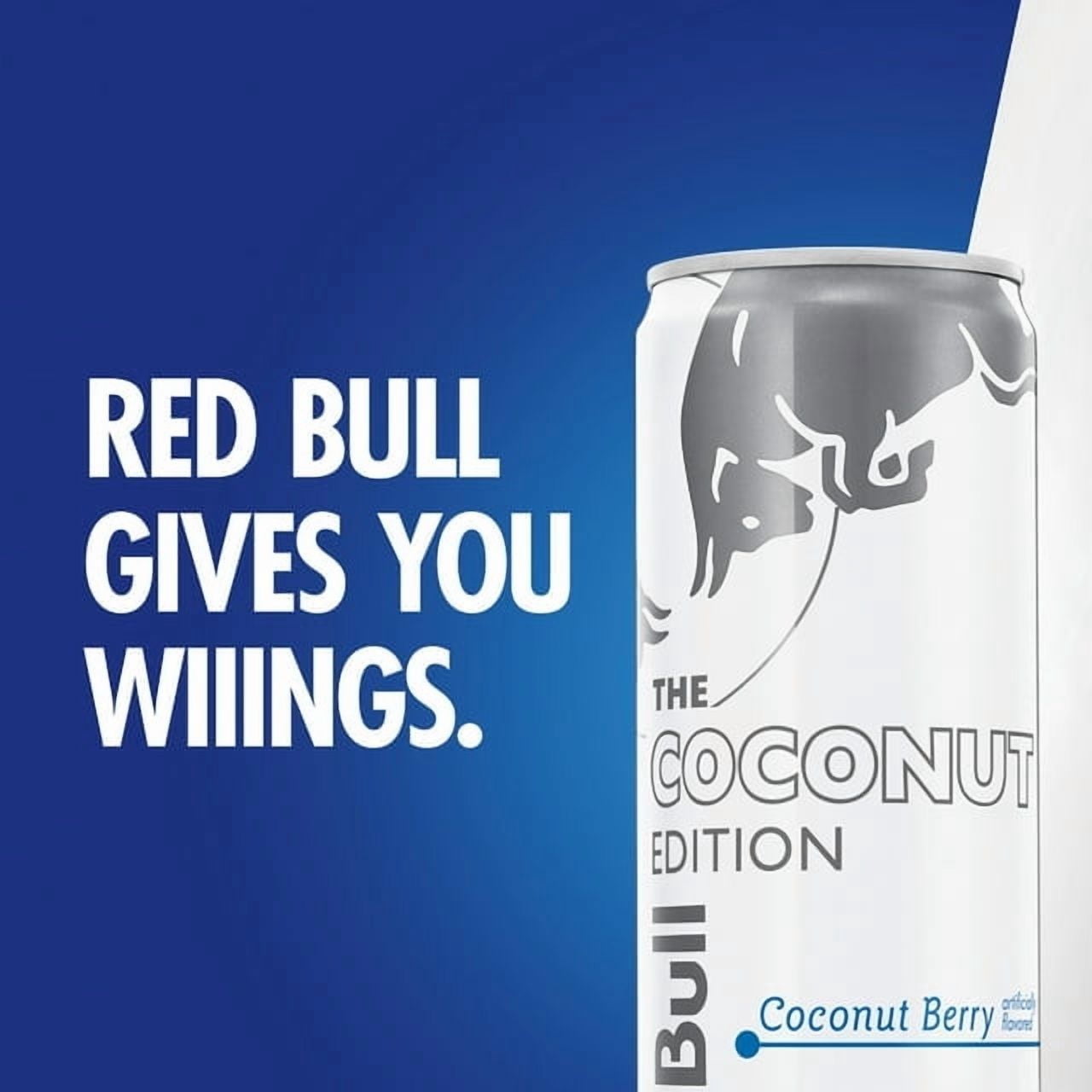 (6 cans ) Red Bull Coconut Edition Energy Drink, Coconut Blueberry Flavor, 12 fl oz
