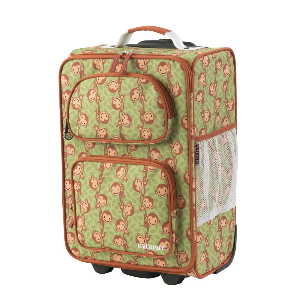 KidKraft Rolling Luggage Monkeys