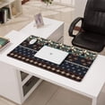 thumbnail image 3 of Long Mouse Pads for Desk,Boho Blue Elaborate Ethnic Pattern Desk Mats on Top Of Desks, Desk Mouse Pad Extra Large with 3mm Non-Slip Base and Stitched Edge for Gaming,Office,Work,Home 31.5"x15.7", 3 of 6