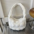 thumbnail image 3 of Bolsos Mano Tipo para Mujer Bolsos Hombro Hobo Informales en La Nube Gran Capacidad (blanco), 3 of 9