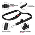 thumbnail image 3 of DISEN Adjustable Pet Vehicle Harness with Elastic Bungee Shock Absorber for Pets, Black, 3 of 8