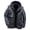 Black, variant on Admvng Mens Rain Jacket Color Blocked Long Sleeved Detachable Hooded Zipper Cardigan Outdoor Waterproof Workwear Jacket, Size L-5XL