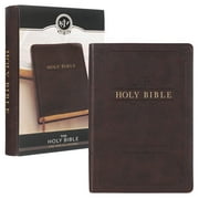 KJV Holy Bible, Giant Print Full-size Faux Leather Red Letter Edition - Thumb Index & Ribbon Marker, King James Version, Espresso Brown