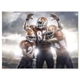thumbnail image 2 of American Footballer in Action - Sport Canvas Art Print, 2 of 3