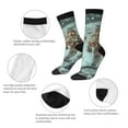 thumbnail image 3 of KLL Astronauts On Lunar Mission Print Cool Socks Men's Women's Crew Socks Funny Crazy Novelty Stockings, 3 of 6