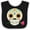 Black and White, variant on Inktastic DÃ­a De Los Muertos Skull with Flower Boys or Girls Baby Bib