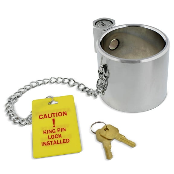 BISupply Semi Trailer King Pin Lock - 5th Wheel Hitch Locking Pin Hitch Lock