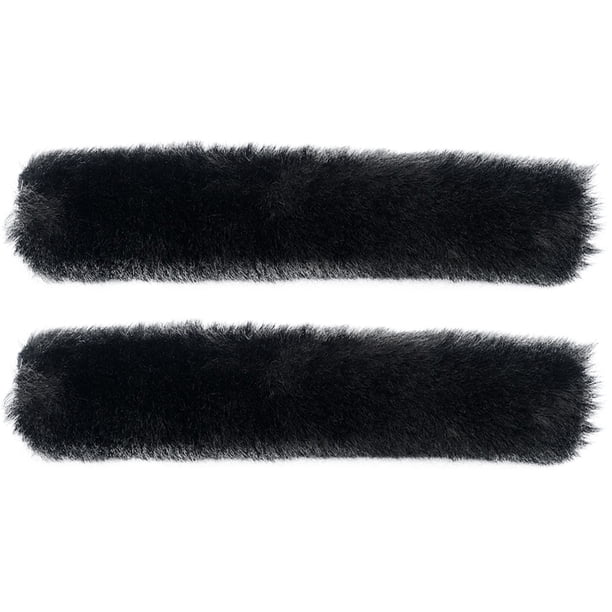 GOOHOCHY 1 par de pantuflas decorativas, fundas de felpa para cordones, decoración para sandalias, accesorios, adornos suaves para pantuflas, decoración cálida para pantuflas.