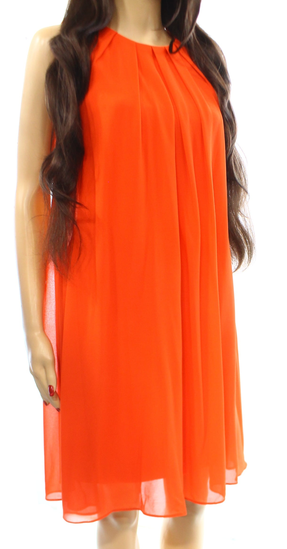 walmart orange dress
