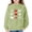 Light Green, variant on CPNG Girls and Boys Sweatshirts Crewneck Long Sleeve Pullover Sweatshirt with Heart Print Loose Fit Casual Daily Wear Pullovers