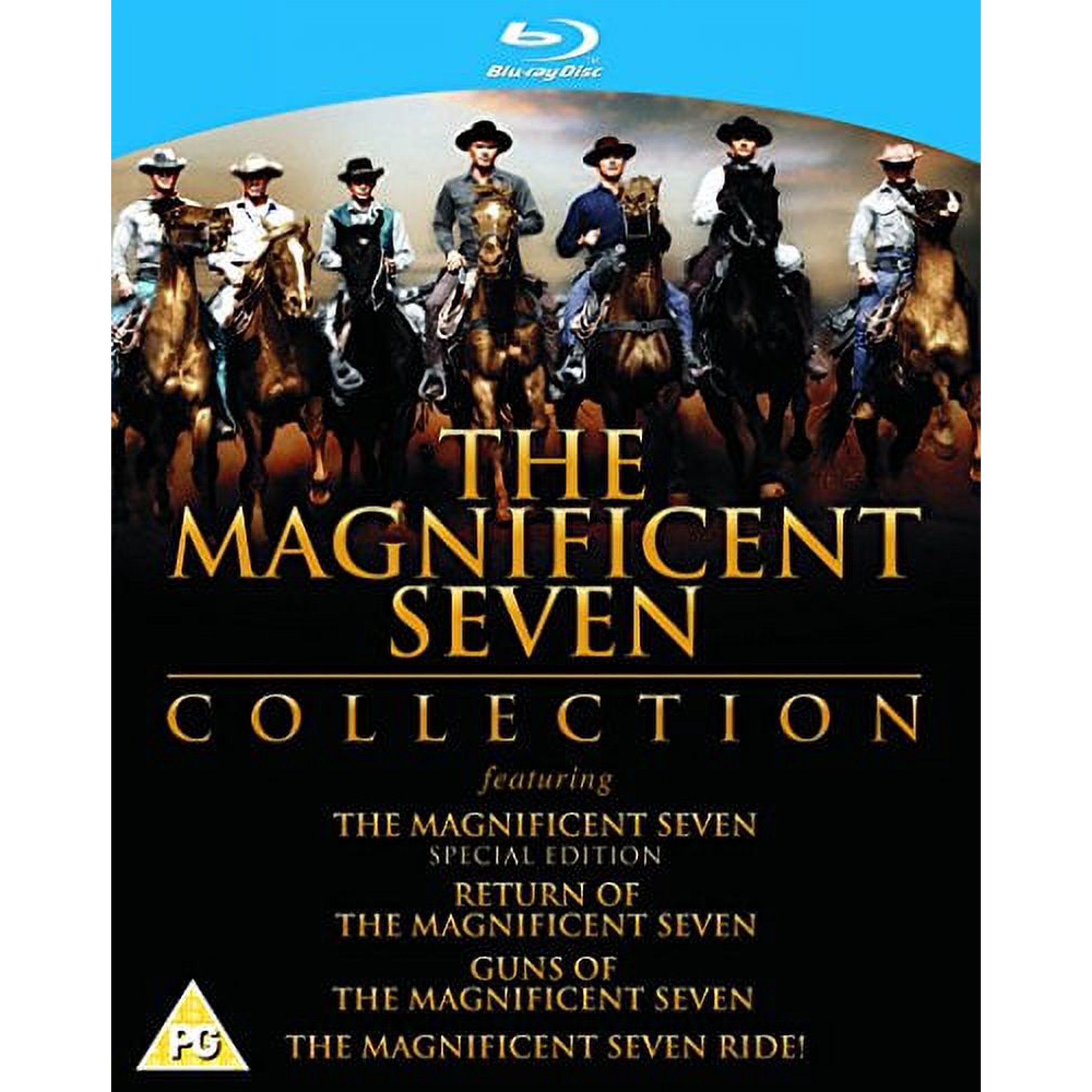 The Magnificent Seven Collection, The Magnificent Seven, Return of the Seven, Guns of the Magnificent Seven, The Magnificent Seven Ride! Blu-ray Region Free