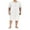 White, variant on Men Loose Nightgown Solid Color Henley Short Sleeve Nightshirt Kaftan Arabic Thobe with Pockets Sleepwear
