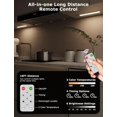 thumbnail image 2 of Qucyy 56LED Unr Cabinet Lighting Wireless w/Remote, 11.8'' Motion Sensor Light Indoor Rechargeable Unr Cabinet Lights, Magnetic Closet Lights Battery Operated, Unr Counter Lights for Kitchen (4), 2 of 5