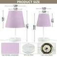 thumbnail image 3 of Taro Purple Desk Lamp LED Table Nightstand Lamps with 3 Color Temperatures for Home Bedroom Living Room Decor 6x11, 3 of 8
