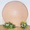 thumbnail image 3 of BalsaCircle 7.5 feet Rose Gold Metallic Sequin Round Backdrop Stand Cover Wedding Party Decorations, 3 of 8