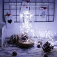 thumbnail image 3 of Plug in Fairy Lights with Remote Control Timer, 8 Modes 33ft 100 LED Dimmable String Lights, Waterproof Firefly Starry Lights Twinkle Lights for Indoor Outdoor Decoration, UL-Listed, White, 3 of 7