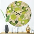 thumbnail image 2 of Designart 'Circular Abstract Retro Pattern Geometric X' Mid-Century Modern Wood Wall Clock, 2 of 5