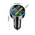 thumbnail image 3 of USB C Car Charger Fast Charging,66W 5 Port Car Charger,New Digital Car Charger 12-24V Quick Charge Automotive Fast Charging with USB PD QC 3.0 Cigarette Lighter Plug,Universal for All Car Devices, 3 of 6