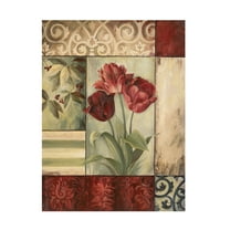 Trademark Fine Art Lisa Audit Three Tulips Canvas Wall Art - 14x19