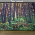 thumbnail image 6 of Ambesonne Nature Place Mats Set of 4, Fall Trees Forest Trunks, Standard Size, Green Brown, 6 of 6
