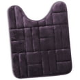 thumbnail image 1 of Clara Clark Bathroom Rugs, Velvet Memory Foam Bath Mat, Ultra Soft Non Slip and Absorbent - Tiled - Contour - Purple, 1 of 6